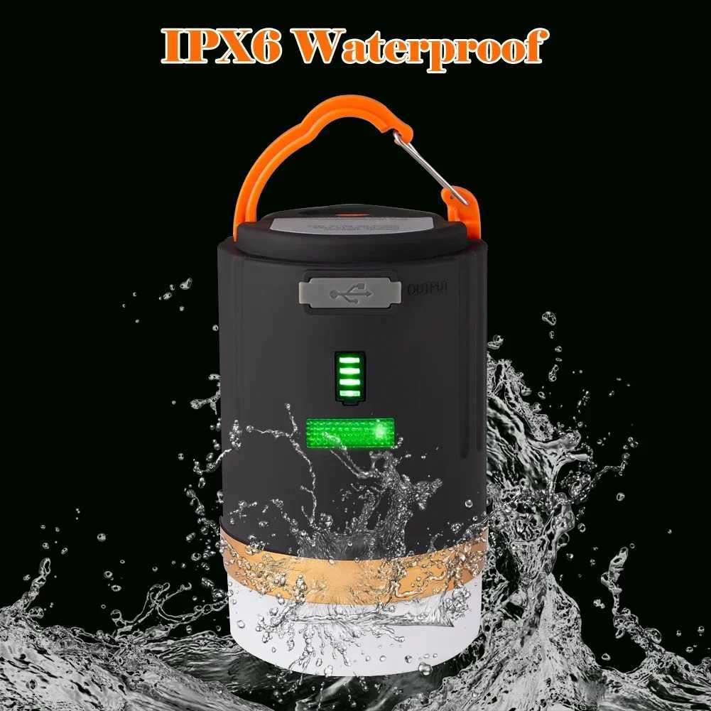 Portable LED Camping Light Built-in Battery With Remote Control Tent Hanging Lantern Outdoor Waterproof Camping Working Light M251115