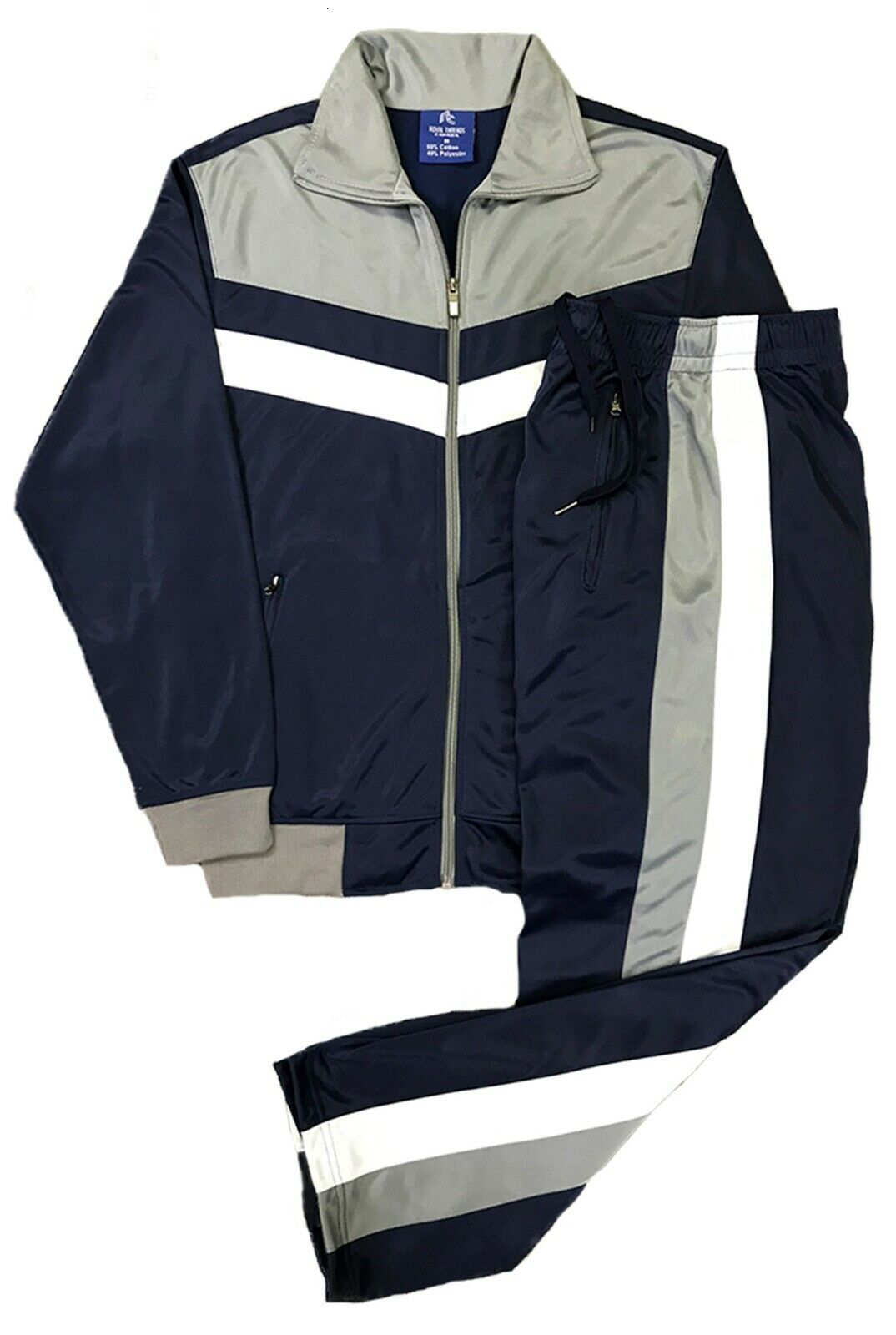 Track Men ActiveWear Jacket Trackpants Top and Bottom Sports Outfit