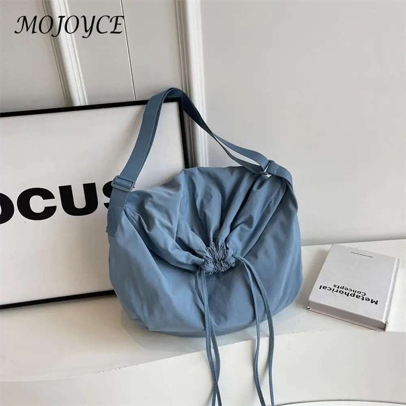 Women Shoulder Large Capacity Simple Crossbody Adjustable Strap Drawstring Sg Female Travel Bag