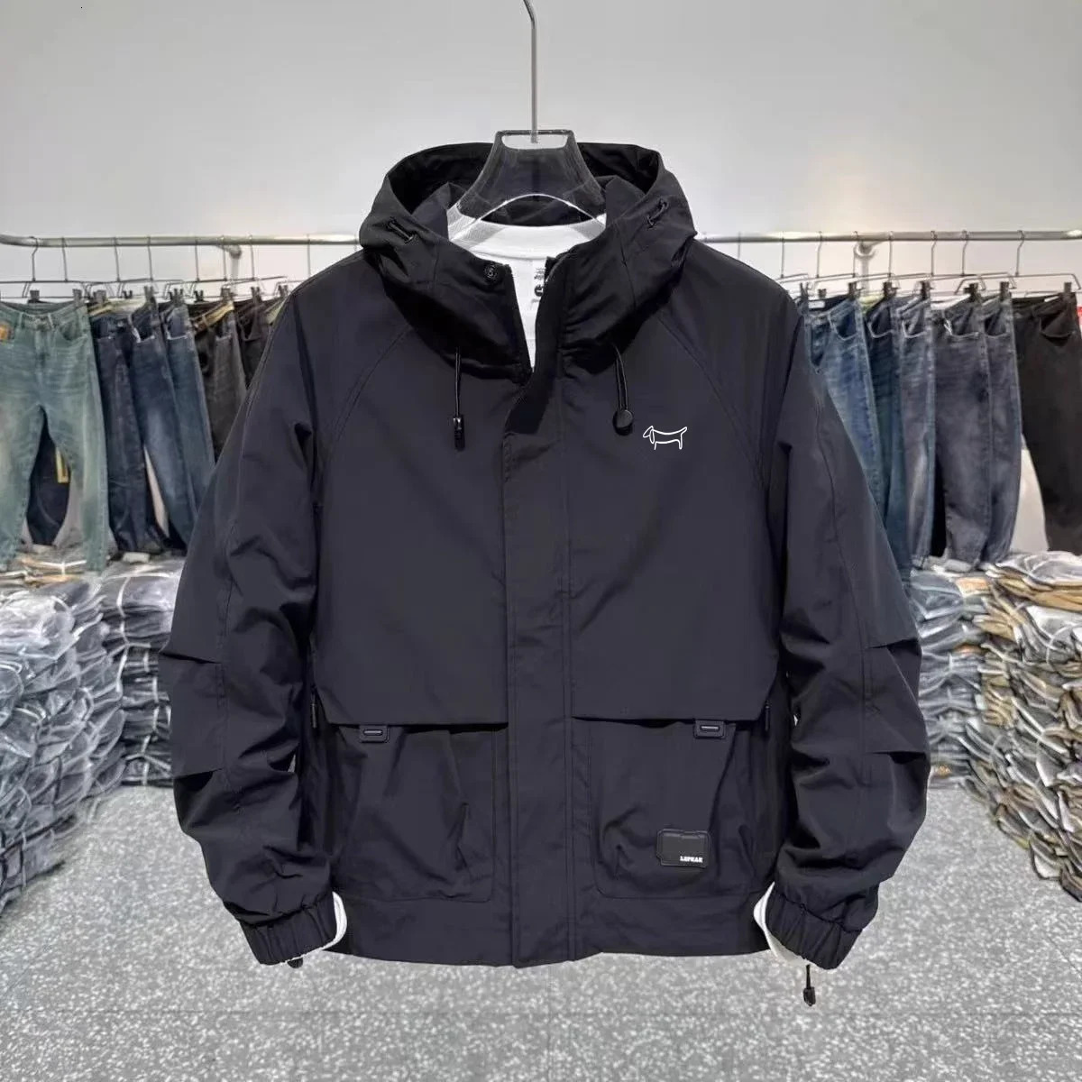 golf jacket mens casual jacket mens high-quality golf jacket fashionable hooded windbreaker 250415