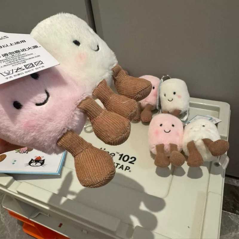 Interesting Jelly Cotton Candy Keychain Cotton Candy Two tons Cute Soft Two tons Keychain Bag Pendant Accessories Doll Pendant Gift X250415