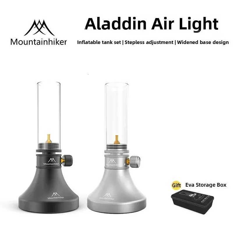 MOUNTAINHIKER Aladdin Gas Lamp Lantern Retro Glass Lampshade Gas Atmosphere Light Outdoor Fishing Camping Hiking Candle Light M251115