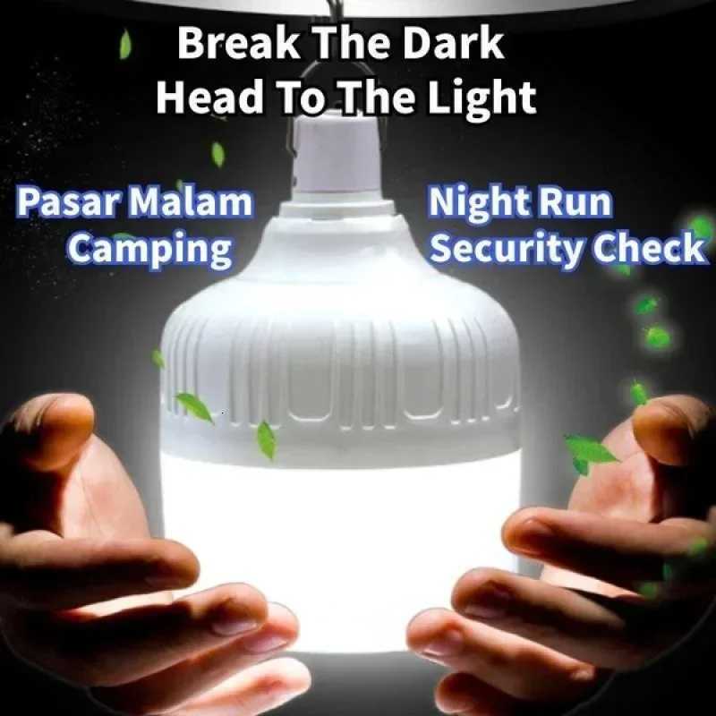 Outdoor USB Rechargeable LED Lamp Bulbs High Brightness Emergency Light Hook Up Camping Fishing Portable Lantern Night Lights M251115