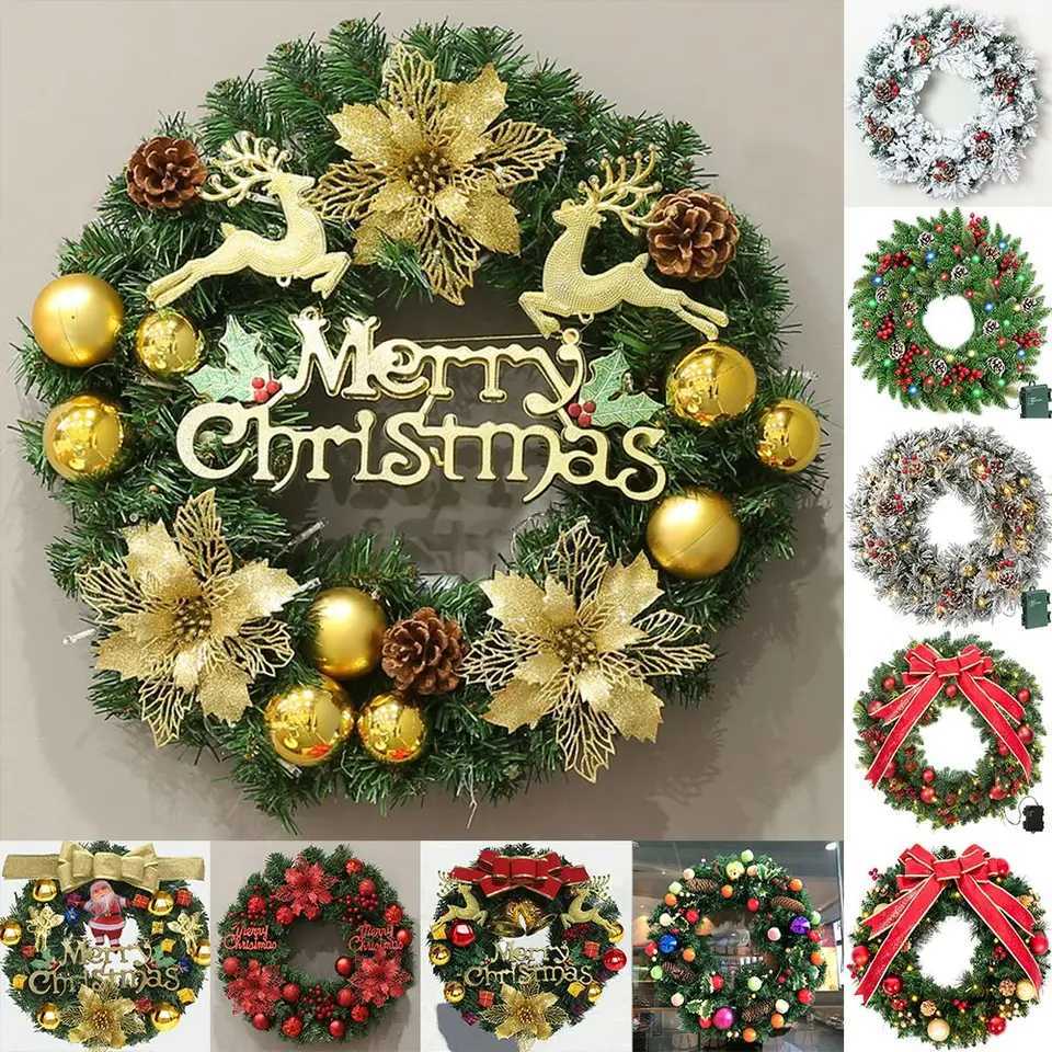 60cm Xmas Decoration 60cm Home Ddecoratio Christmas Decorations Christmas Wreath Vine Antern Christmas Wreath VineM251115