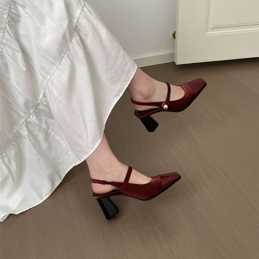 Silver Closed-Toe Sandals for Women 2025 kitten Heels with Designer Shoe Dress Comfortable Elegant sling back Shoes