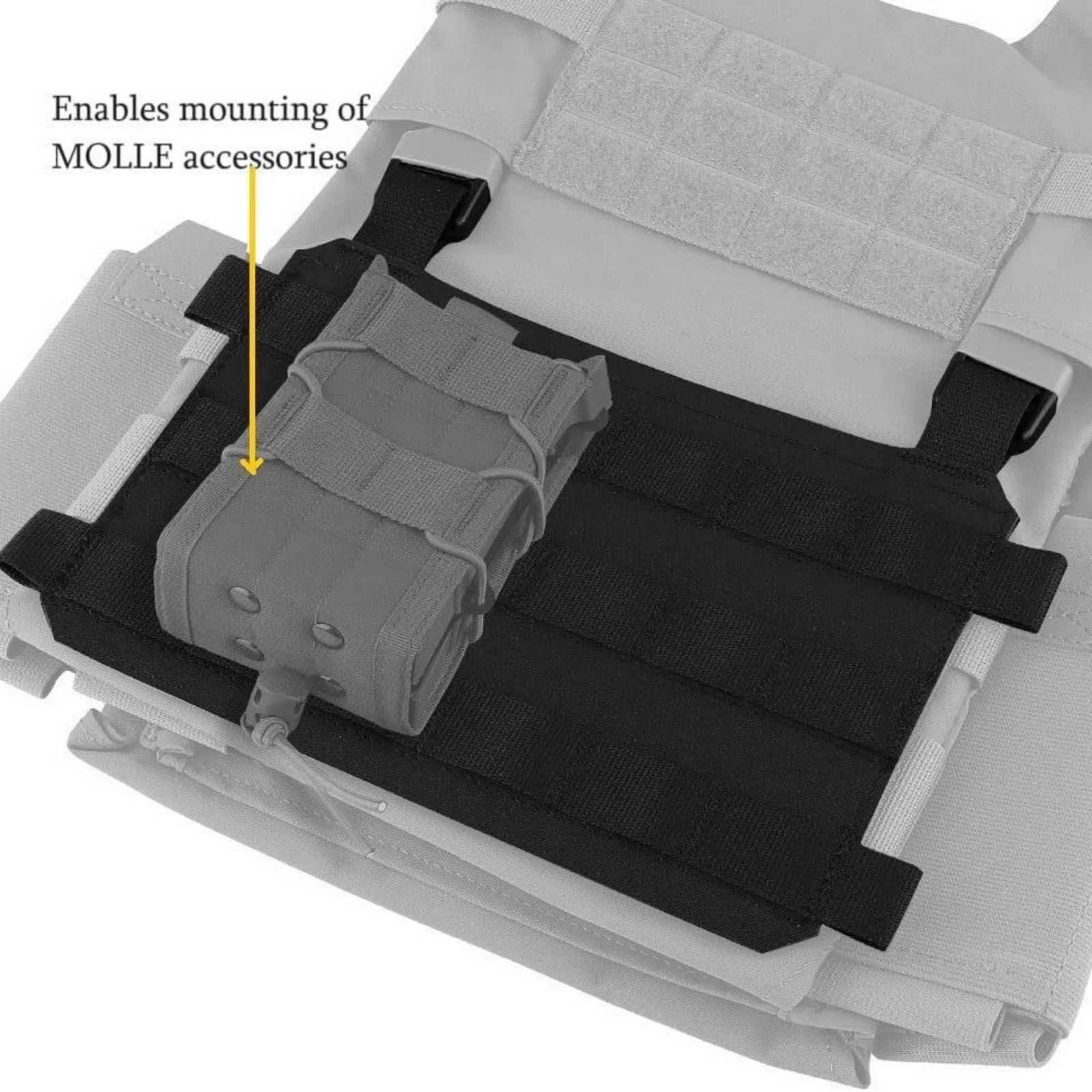 1 Tactical Series Accessories Tactical Vest Panel Front Flap Hanging Panel for Tactical Chest Rig Hunting Vest Carriers XJ251114