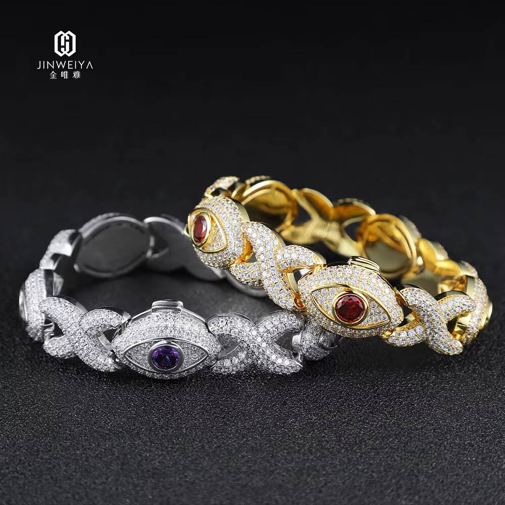 18K Gold Plated Luxury Diamond Iced Out Bracelet New Design Hip Hop Style Zircon Stone for Men and Women