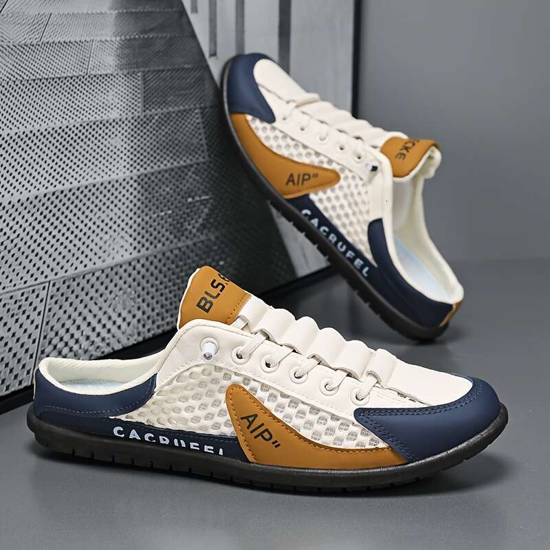 Men's shoes niche sneaker Slip-On Sneakers Breathable EVA Insole Durable PVC Sole with Details Perfect for Indoor Sports Casual trainers