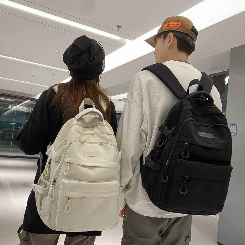 Multi-layer large capacity preppy couple travel backpackW251114