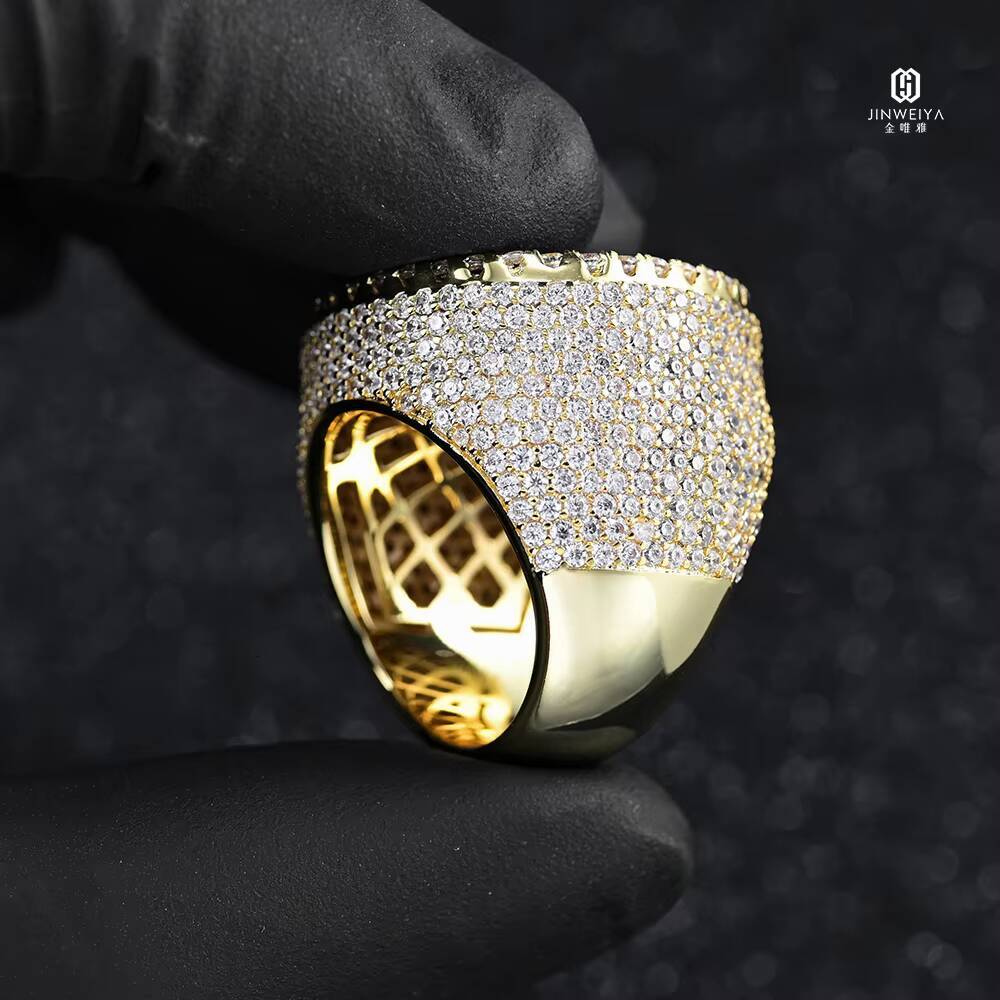 25MM Wide GRA Certified Diamond Tester for Sterling Silver White Gold VVS Moissanite Iced Out HipHop Ring Pass