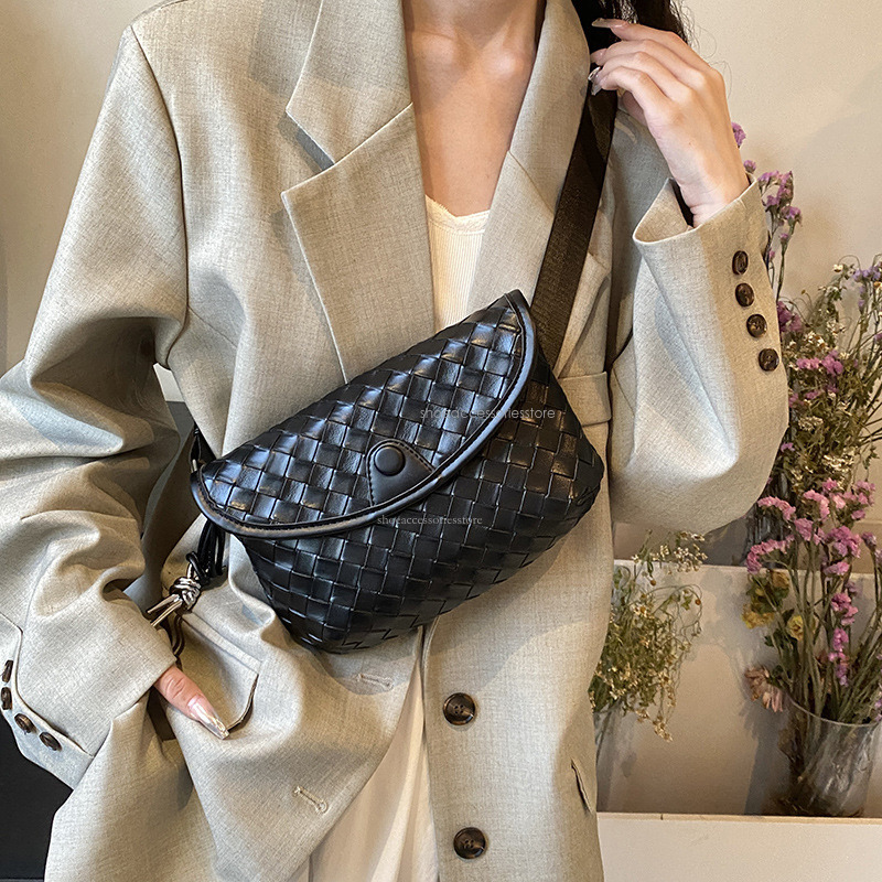 2025 Popular Designer Fashion Luxury Women's Bag Woven High-end Versatile Casual Popular Single Shoulder Crossbody Bag
