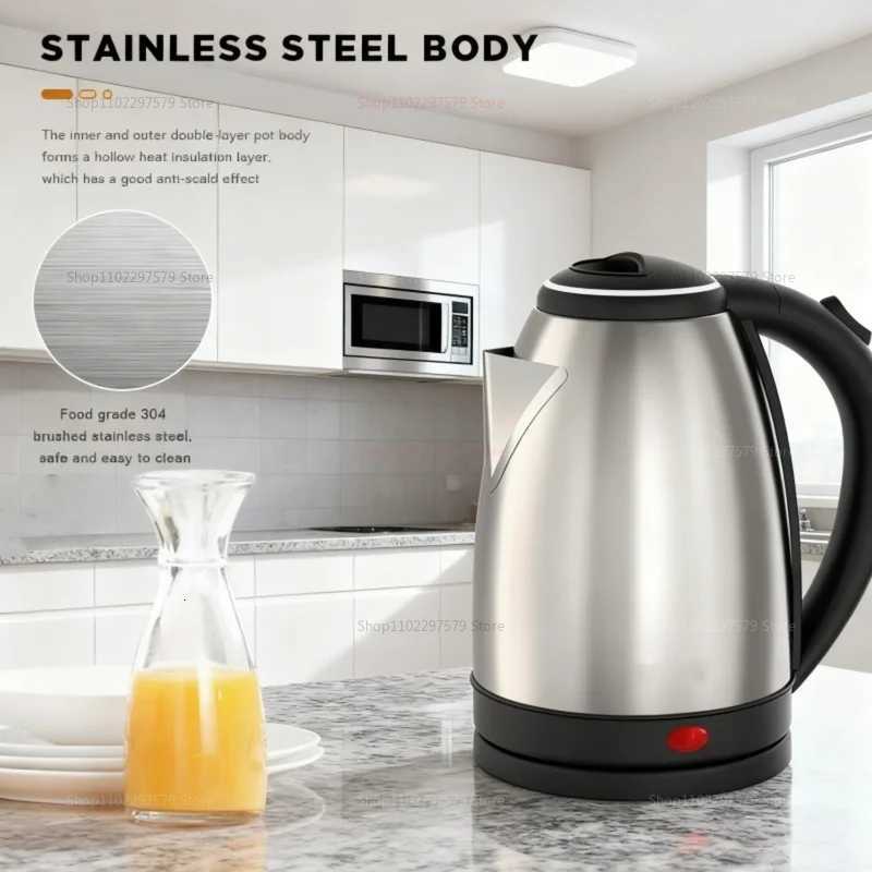 Smart Electric Kettle 1500W High Power Fast Boil Portable Kettle 304 Stainless Steel Smart Kettle for Home Office Hotel Travel Y251114