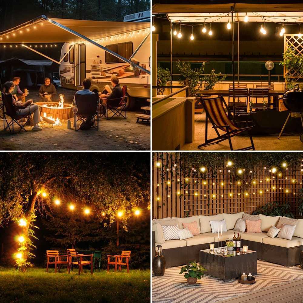 Vintage Globe LED Edison Light Bulbs G40 1W 220V 110V Amber Glass Light Lamps E14 E12 Base Warm White 2200K Living Room Lighting C251115