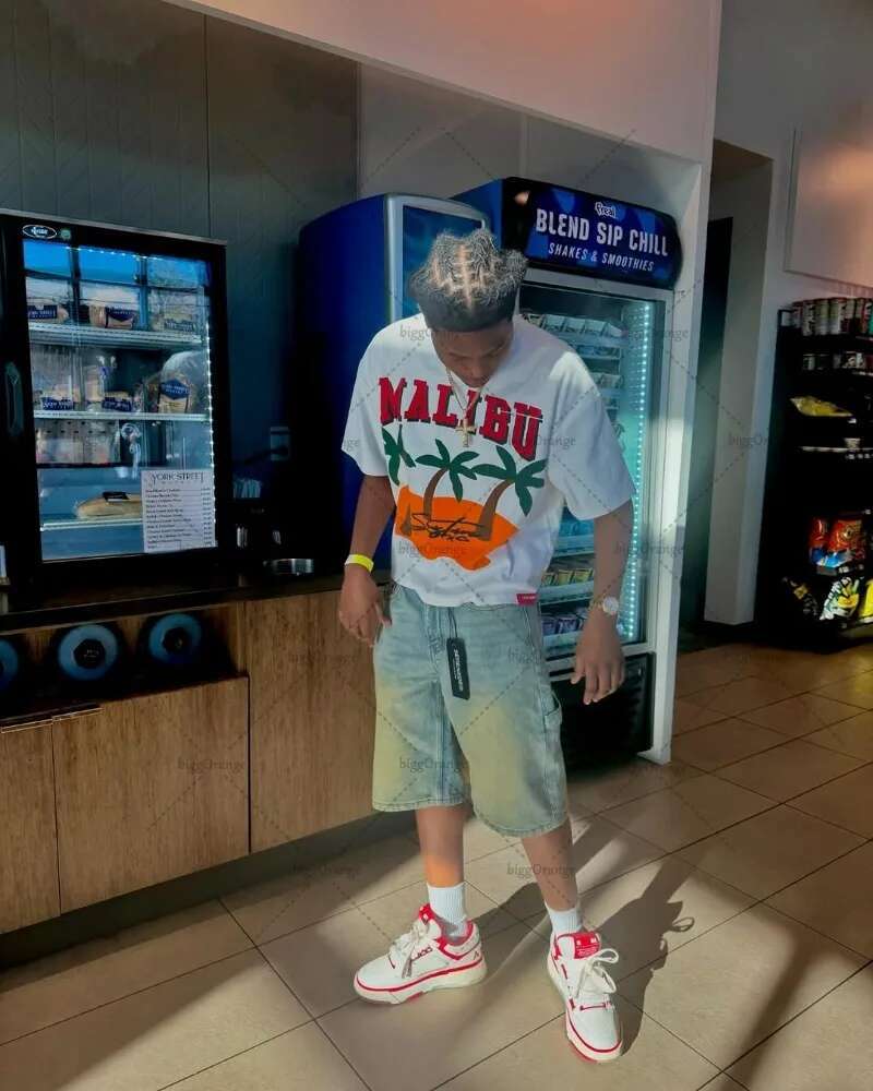 2025 New American Street Hip-hop Retro Casual Loose Cotton T-shirt Men Y2K Haruku Gothpunk Fashion Oversized Top Women