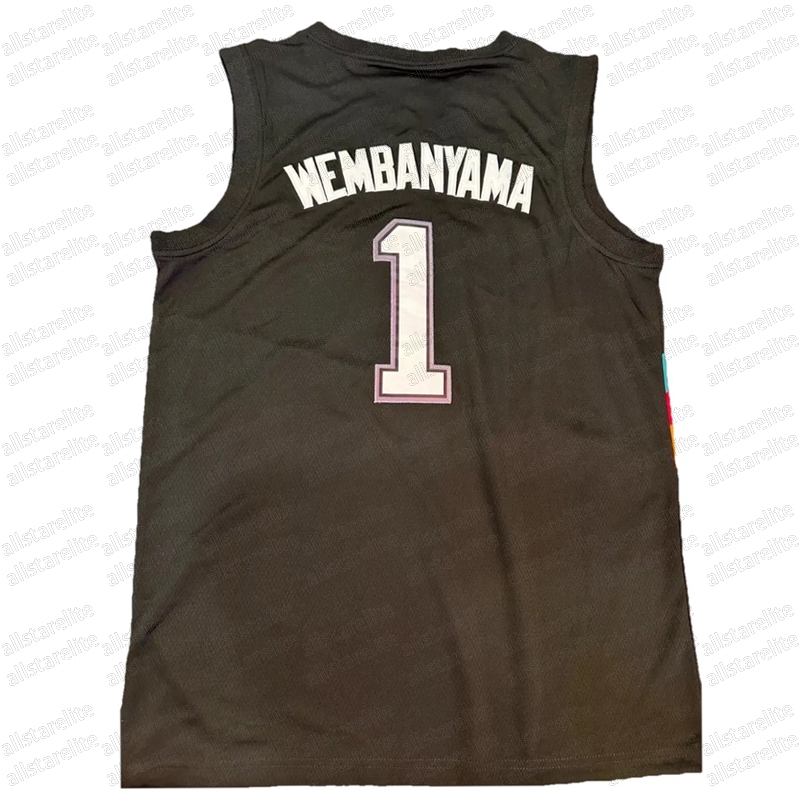 2025-26 City Edition Wembanyama Basketball Jersey Fox Harper Custom Stitched Casual Wear Polyester Sports Basketball Jersey