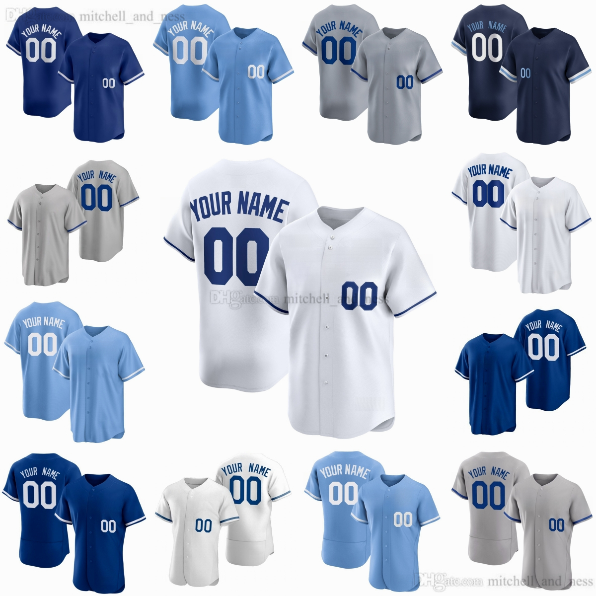 Custom XS-6XL Movie Baseball Witt Jr. Jersey Stitched Perez Pasquantino Massey Ragans Jackson Brett Wacha Merrifield Melendez Taylor Jerseys Breathable Sport Shirt
