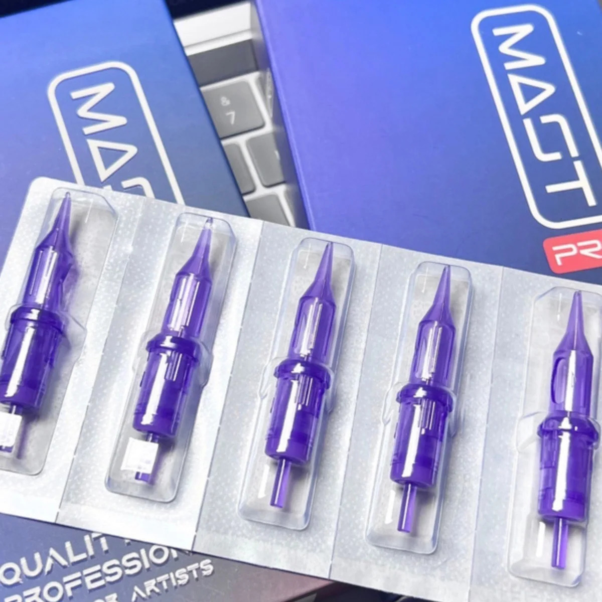 DragonHawk 10pcs RS Mast Pro Tattoo Sterilized Disposable Cartridge Needles Permanent Makeup Machine Rotary Pen Tattoo Supplies 250409