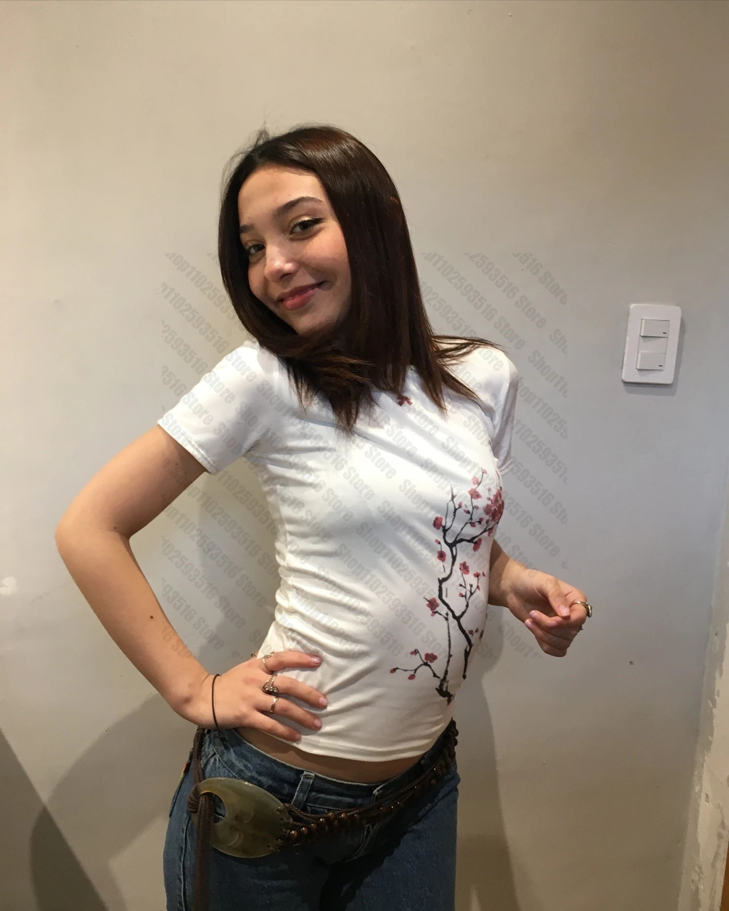 2000s Clothes Y2k Tops Kpop Graphic Tees Y2k Top for Women Clothing Female Anime Girl Womens T-shirts 90s Clothes Vintage 250415