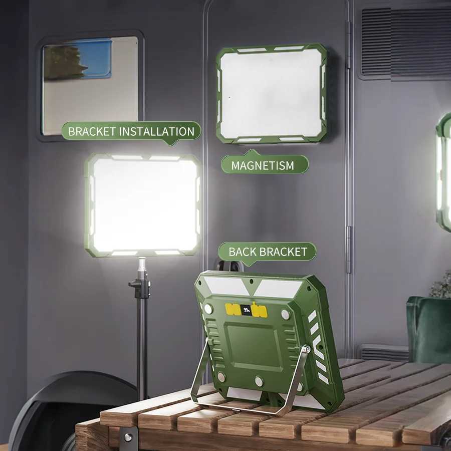 Ugprade Rechargeable Work Light 6 Lighting Modes Portable Handheld Light Waterproof for Camping Fishing Working Market M251115