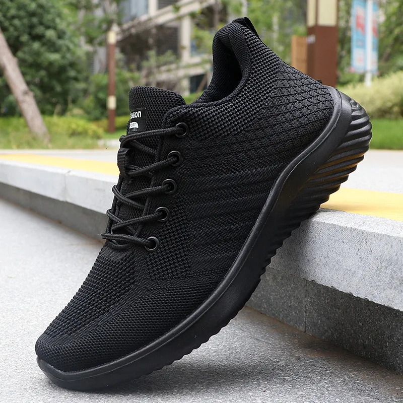 Mens Sneakers Breathable Casual Shoes Summer Fashion Running Shoes Solid Lace-Up Vulcanize Shoe Lightweight Outdoor Men Shoes 251114