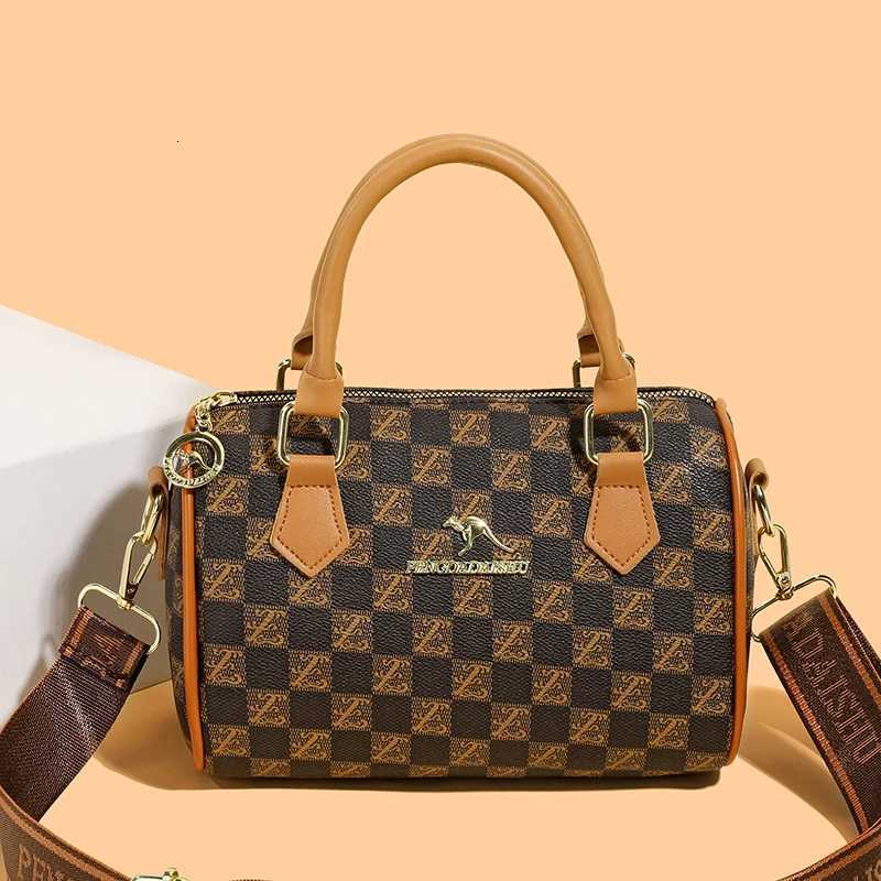 New vintage printed Boston handbag trendy bags versatile messenger bagW251115