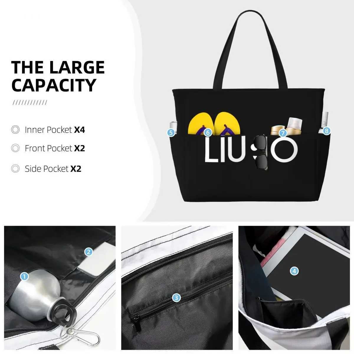 Liu Jo Large Travel Bag Waterproof Handbag Beach Bag Large Capacity Travel Shopping Bag W250415