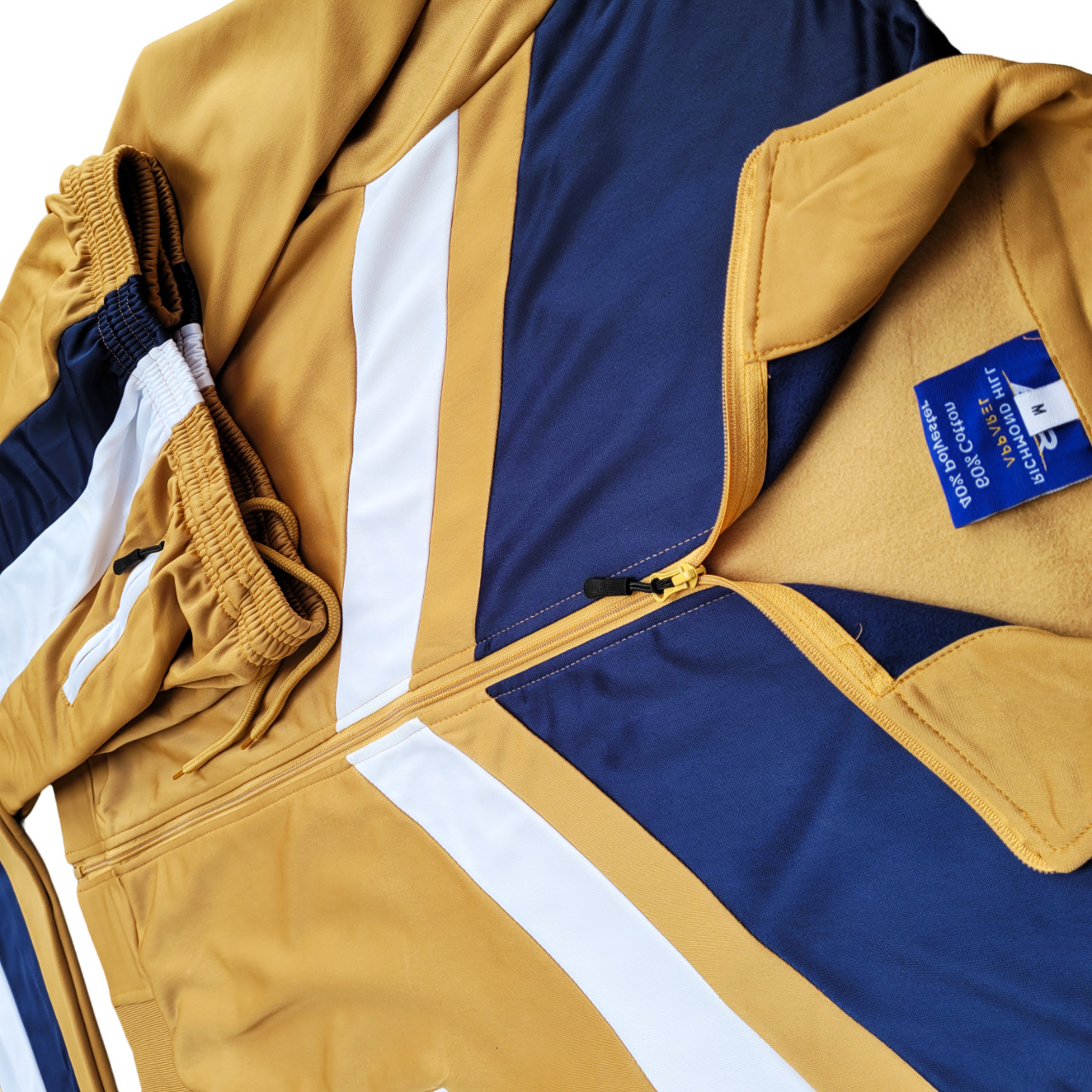 Tracksuits Warm Men's Full Zip Sports 2 tone Jacket & Track pants &