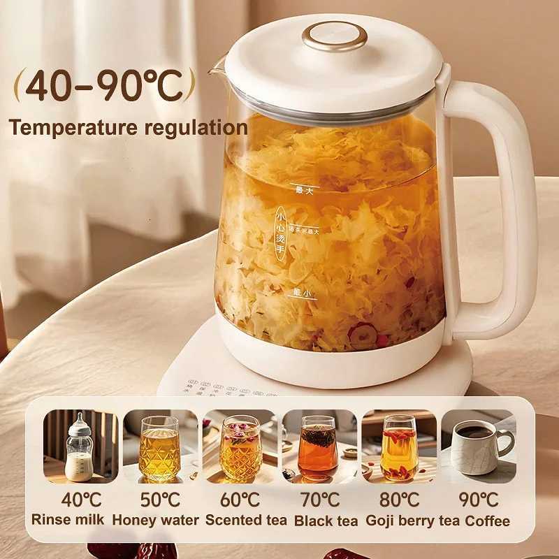 2L Health Kettle Temperature Control Glass Flower teapot Home Electric Kettle Appointment Stew Boil Kettle Multi-function 220V Y251114
