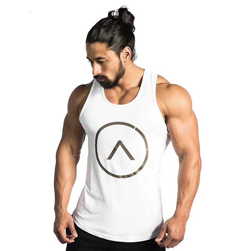 Mens summer casual sleeveless shirt fitness vest gym running exercise single piece underwear mens clothing 250407