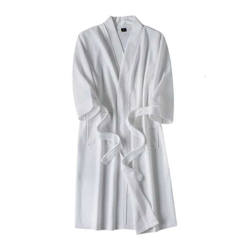 Waffle Robes For Women And Men Spring Summer Thin Bathrobenightgown Home Service Basic Quick-dry Hotel Bathrobe C251115