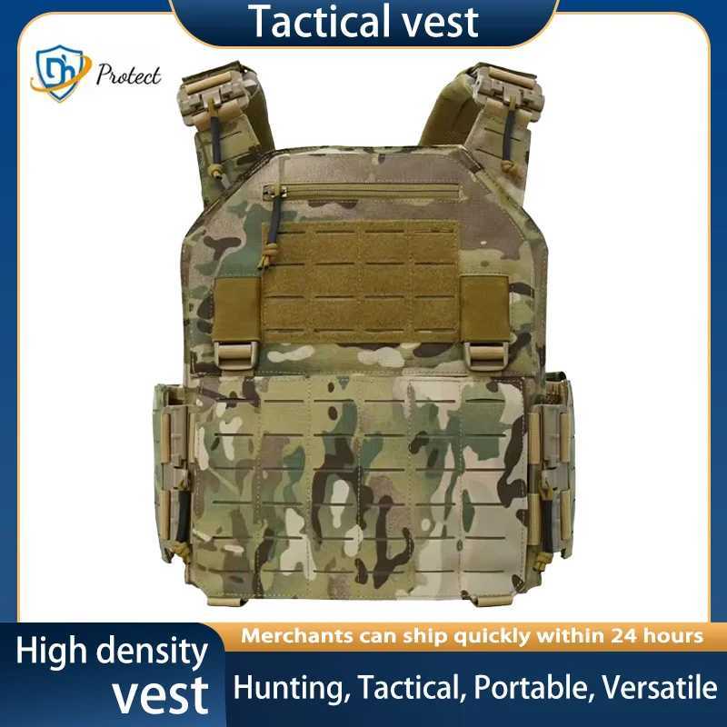 6094 Combat Vest Quick Release Lightweight Laser-Cut Tactical Gear with 1000D Nylon Plate Carrier System XJ251114