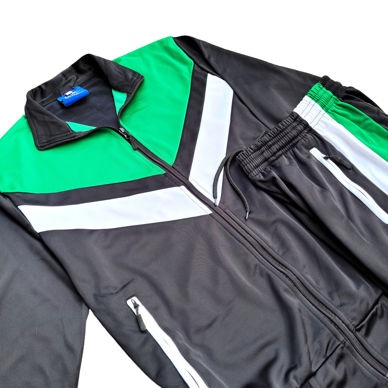 Tracksuits Warm Men's Full Zip Sports 2 tone Jacket & Track pants &