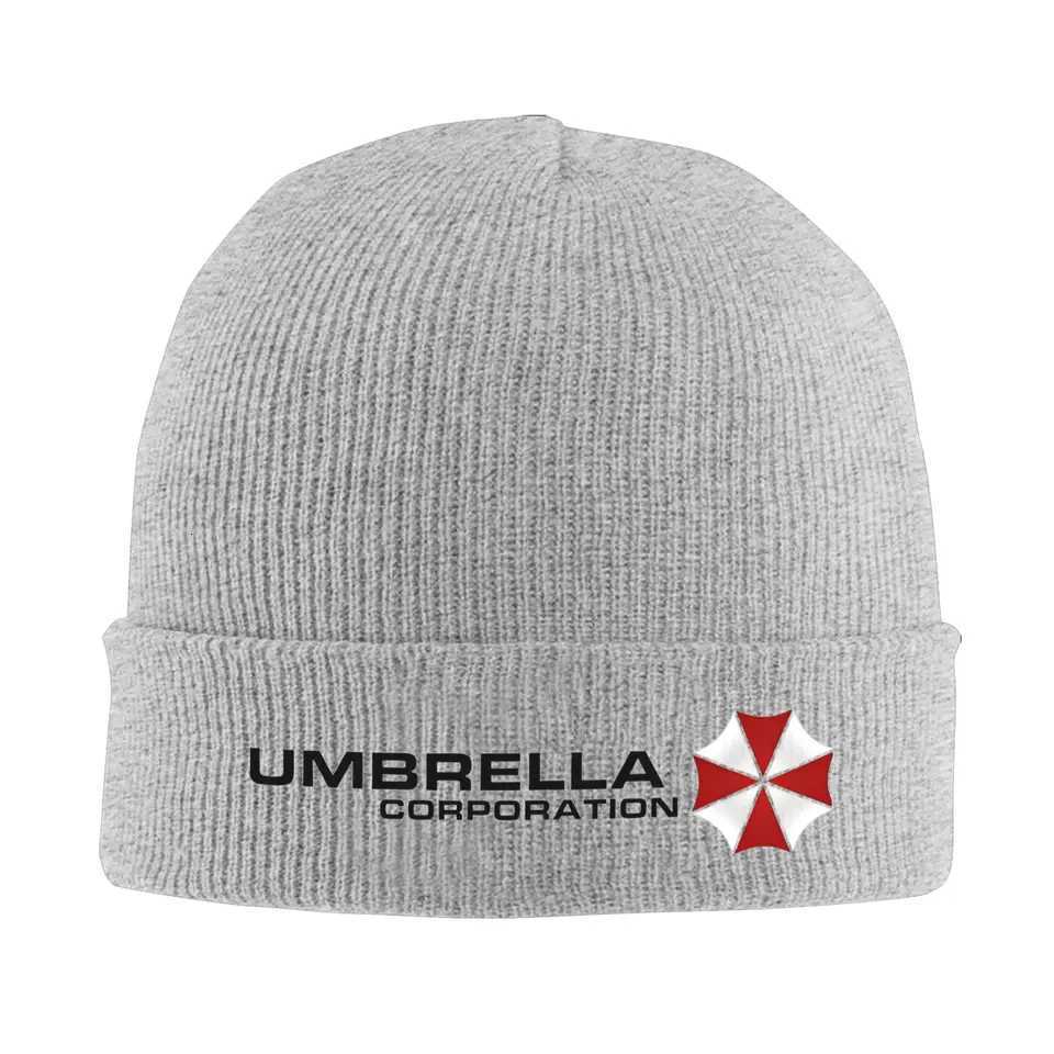 Umbrella Residented Evils 4 Knitted Hat Womens Mens Beanie Winter Hats Acrylic Crochet Melon CapT251115