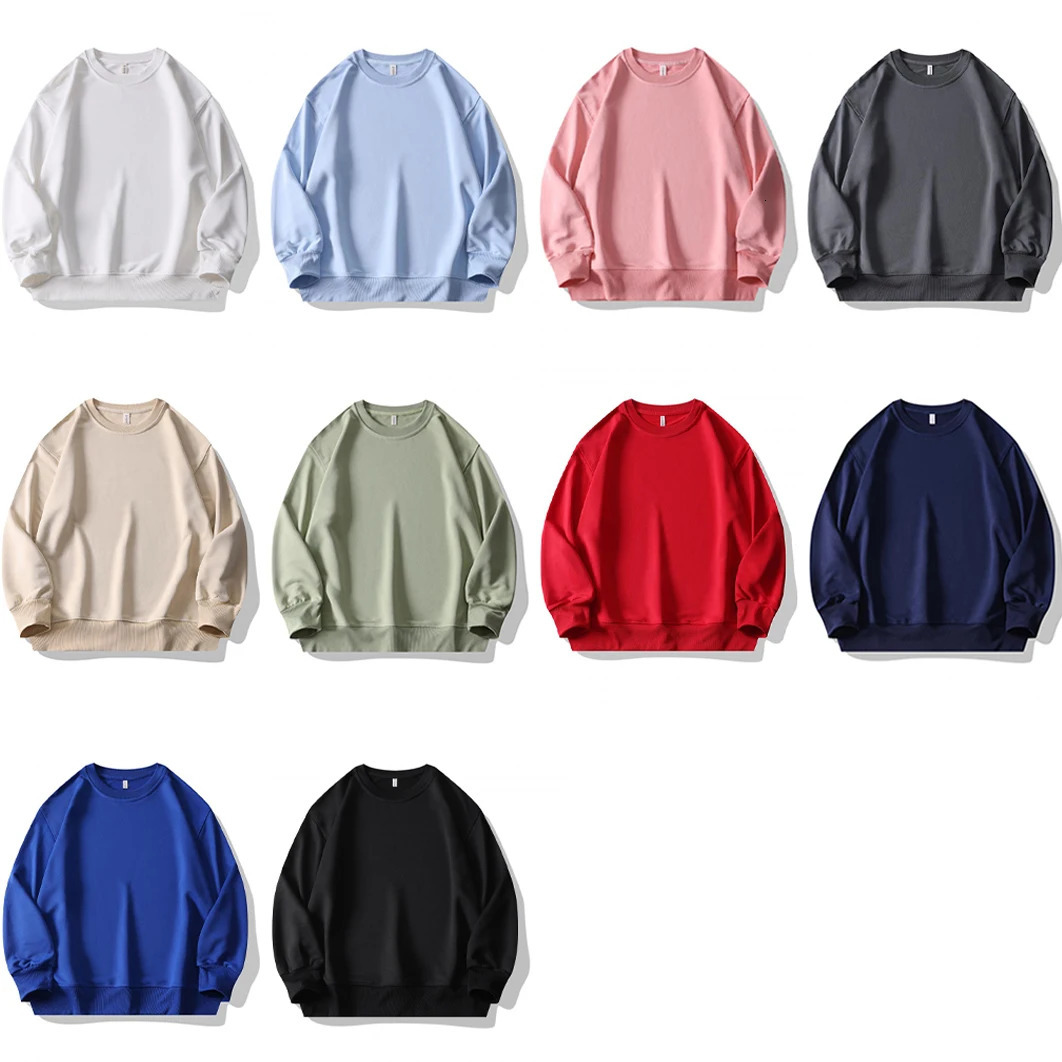 Drop Shoulder Crewneck Sweatshirt Hoodie Men Wholesale Baggy Lightweight Hoodie Unisex Sweat Shirts For Men Sudadera De Hombre 250414