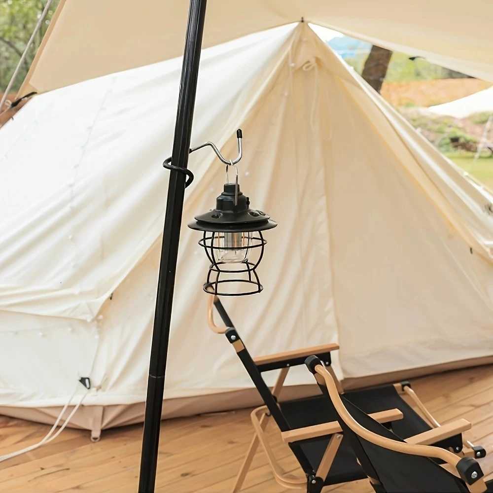 Stainless Steel Light Stand Holder Portable Tent Pole Lamp Hanger Hunting Fishing Lantern Hanger Outdoor Camping Tools M251115