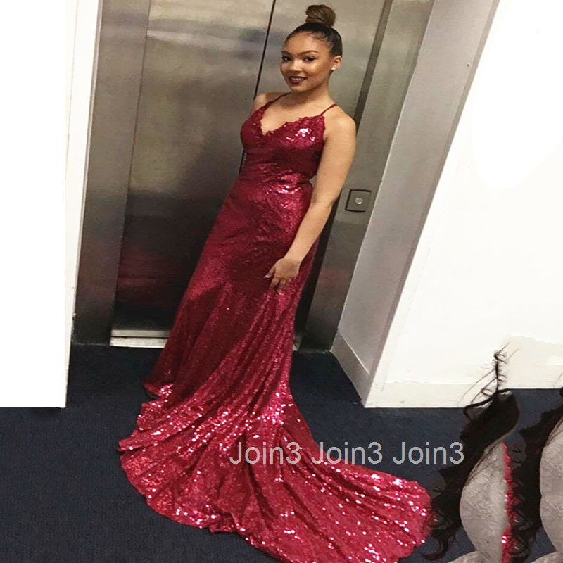 2025 Spring/summer New Womens Long Skirt Sleeveless Strap Dress V-neck Sequined Backless Evening Dress