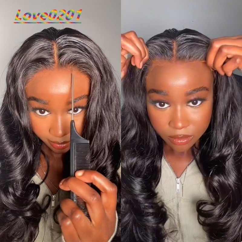 ISEE Hair Wig Pre Plucked Swiss HD Lace Closure 100 European Human Hair Wigs Body Wave Dome Cap Real Glueless Wear Go Wigs