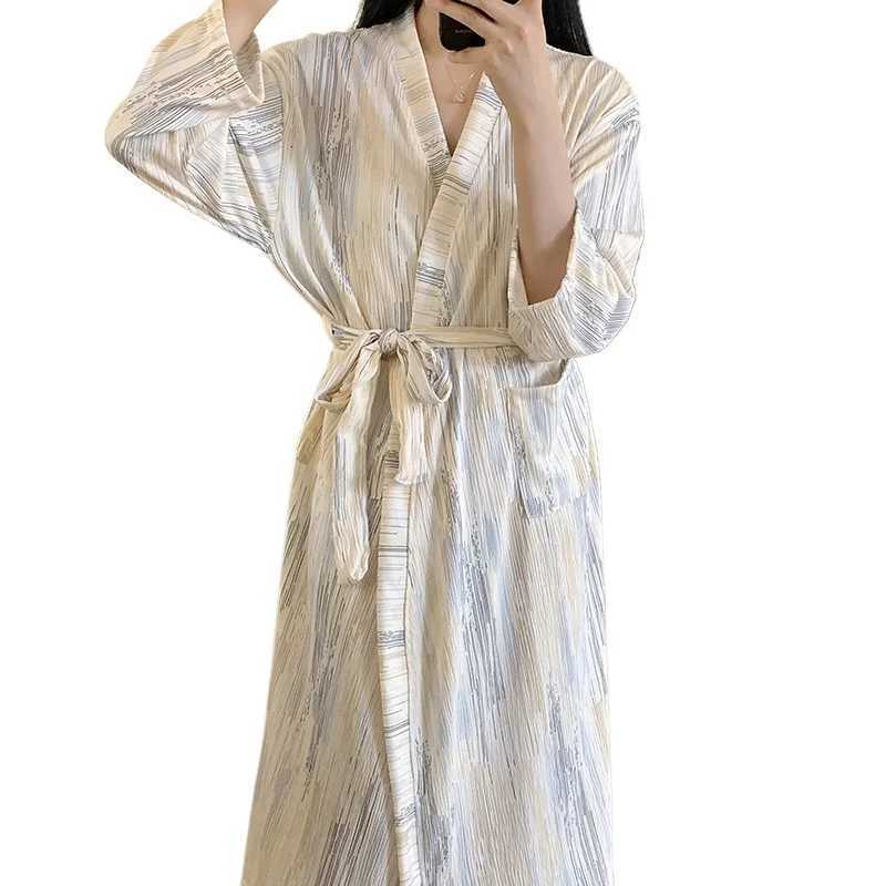 Tie Dye Robe for Women with Belt Summer Sleepwear Nightdress Japanese Pocket Night Wears One Piece Korean Reviews Many Pajama C251115