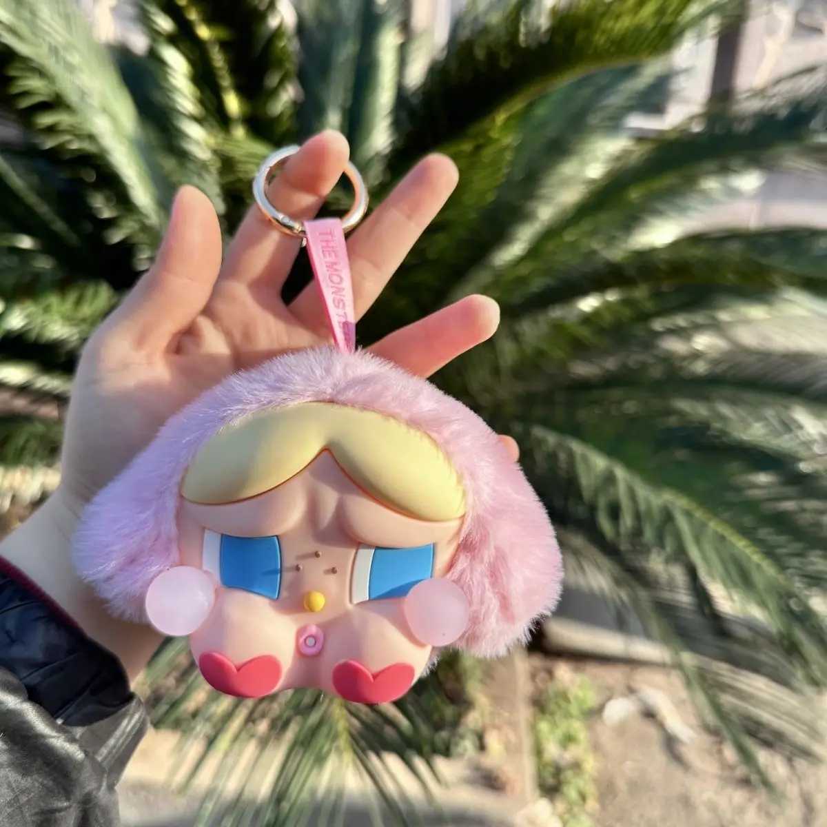 New Crybaby Powerpuff Girl Series Plush Doll Keychain Bag Pendant Room Decoration Birthday Gift X250415