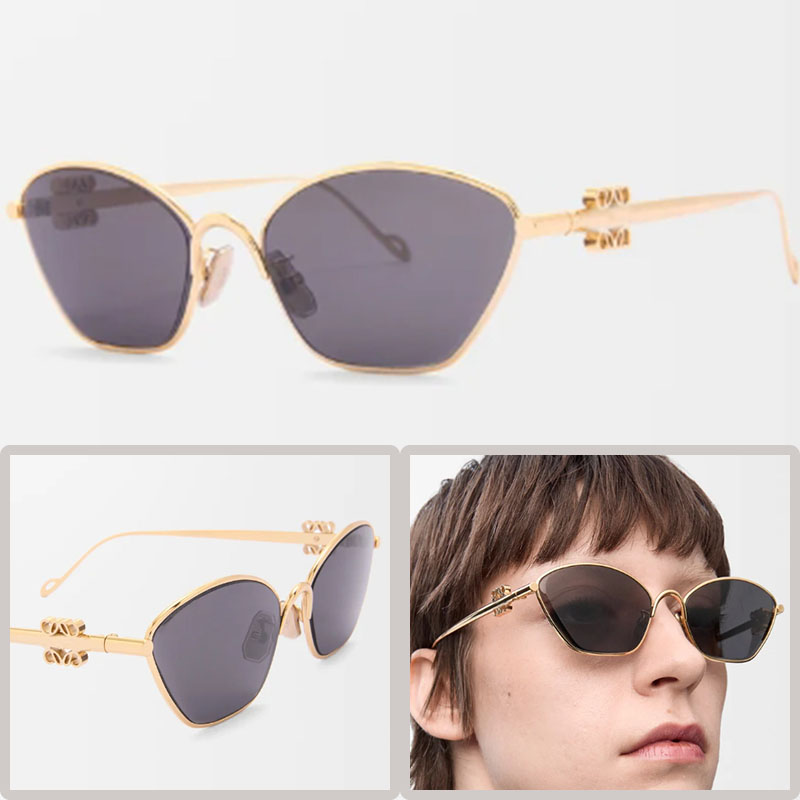 Women's hexagonal sunglasses Designer Metal frame casual polarizing sunglasses Men's sunshade mirror Fashion accessories