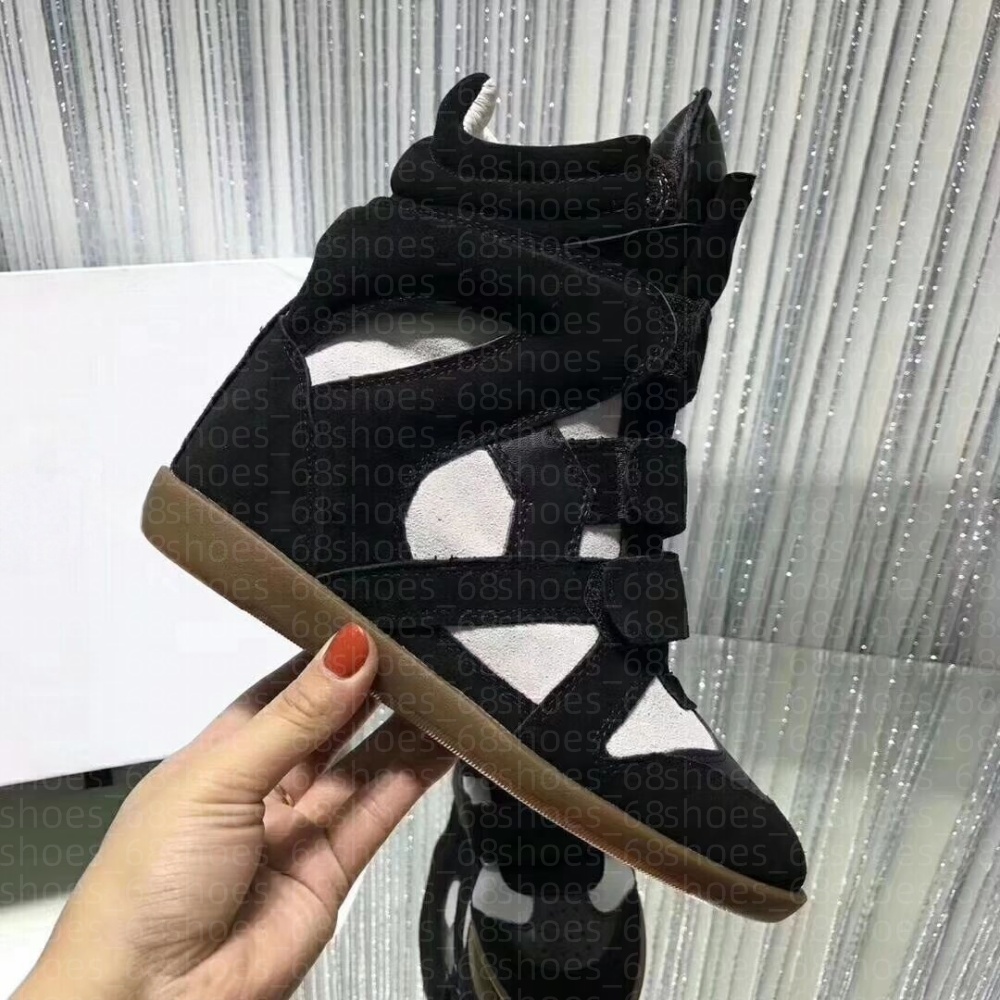 designer shoes boots women High quality winter boots height-increasing insoles Trimmed suede wedge sneakers boots womens genuine boot real leather