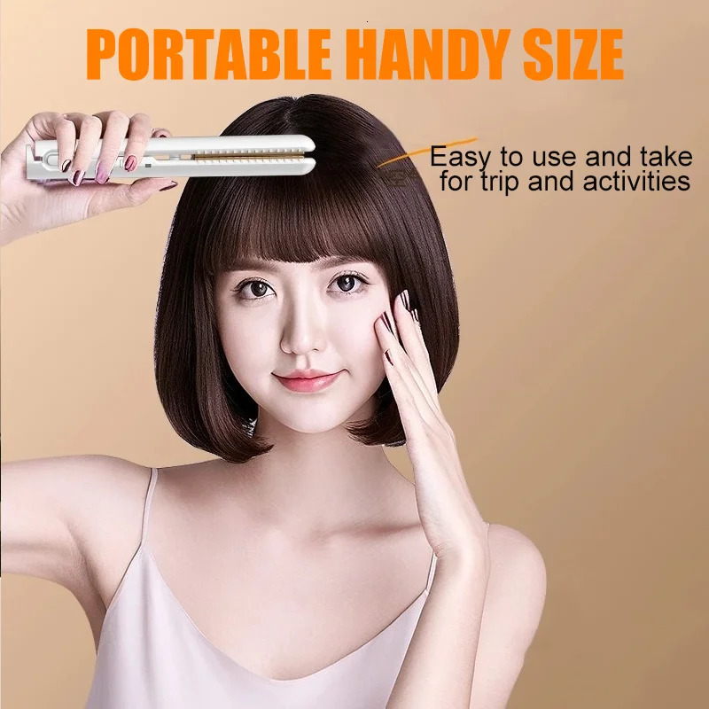 Mini Hair Straightener USB Power Supply 5V2A Flat Iron for Straightening Bang 16W Portable Hair Iron for Home and Travel Use 250414