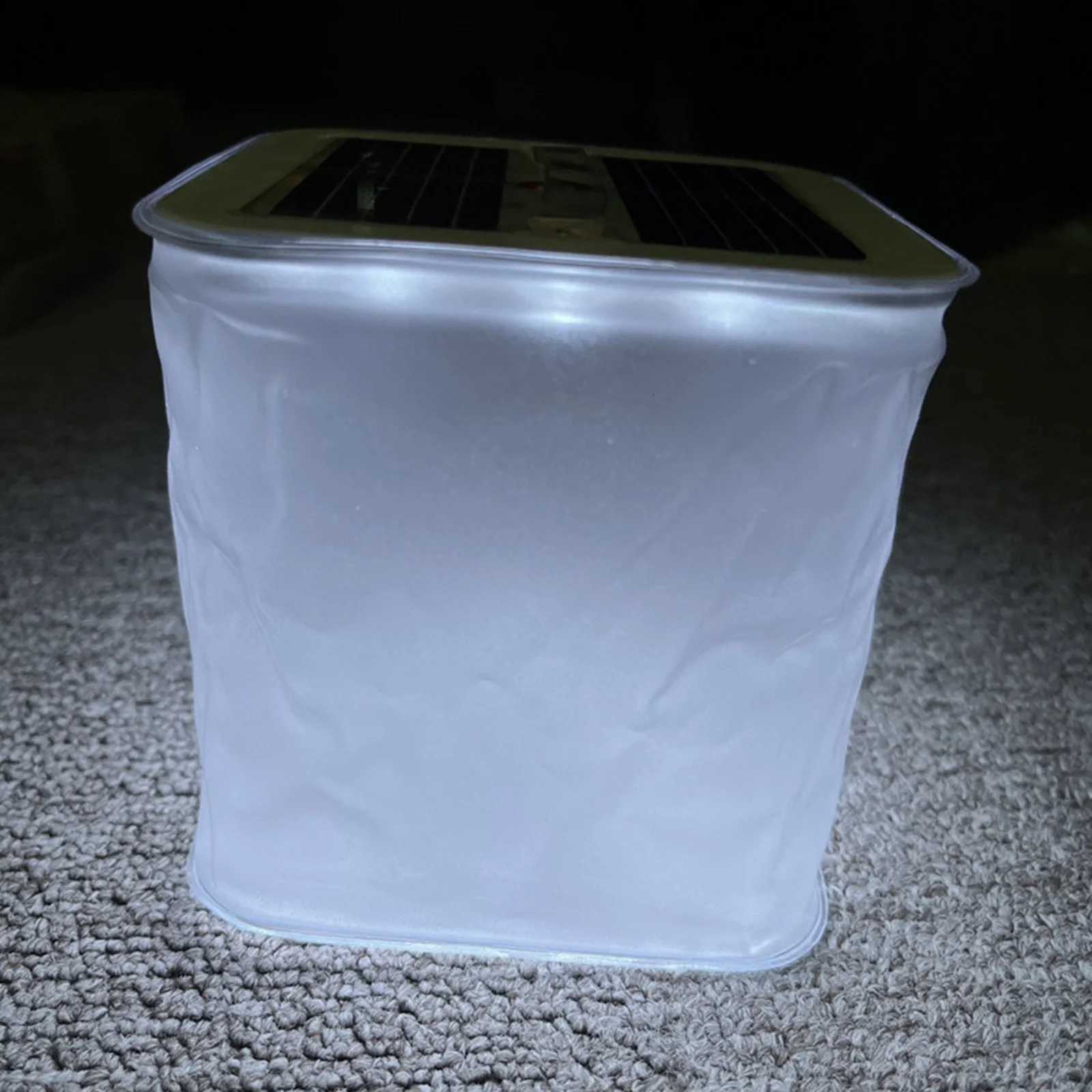 Camping Inflatable Lanterns Solar Tent Lights Portable Folding Led Lantern Adjustable Outdoor Flashlight For Fishing Hiking M251115