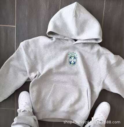 Mm New Autumn And Winter Brand Fashionable Printed Pullover Long Sleeved Hooded Sweatshirt Set For Men's Casual Versatile Jacket Trendy