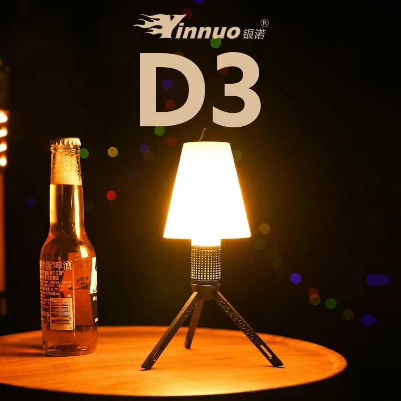 Rechargeable LED Portable Light Super Bright Flashlight Camping Light Work Light 6 Lighting Modes Waterproof Outdoor Tent Light M251115