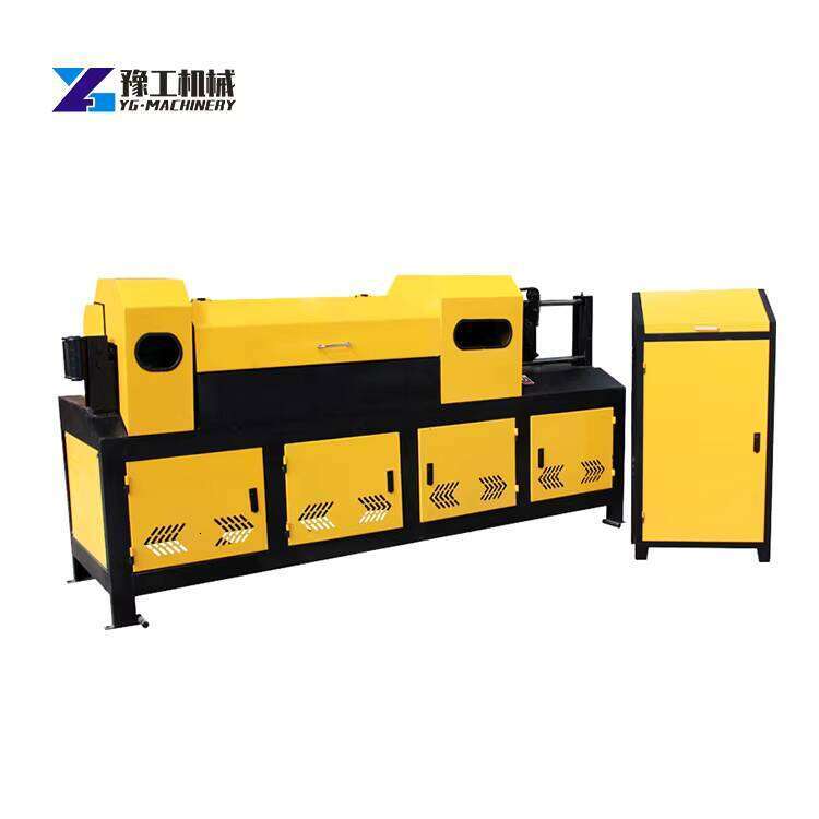 6-25Mm Used Iron Rebar Bar Automatic Steel Strip Cutting Copper Wire Straightening Machine