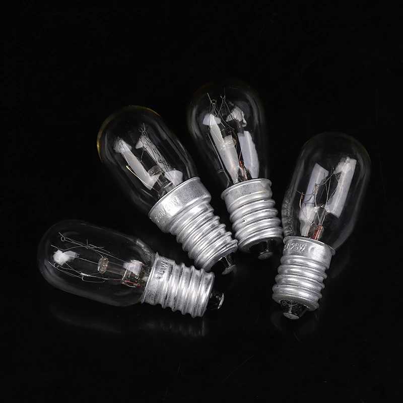 5PCS E14 Salt Lamp Globe Bulb 10/15/20/25W 220V-230V Incandescent Bulb Household Refrigerator Oven Light Bulb Replace Bulb C251115