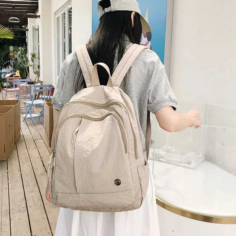 Casual Backpack Women Lightweight Waterproof Travel Backpacks Large Capacity Womens Bag College Girls School BackpackW251114