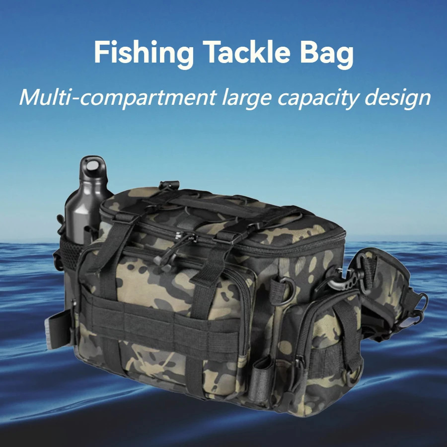 Fishing rod shoulder bag storage portable fishing holder outdoor sports flying y250410