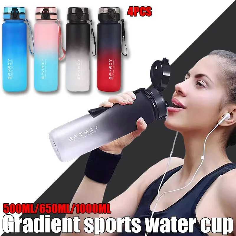 1pc Leak-Proof Sports Water Bottle - Large Capacity Portable Durable for Gym Fitness Outdoor Activities-Food Grade MaterialW251114